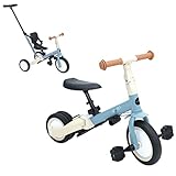 Olmitos - Triciclo Evolutivo de Bebé 5 en 1 - Bicicleta Niños Desde 1 Año hasta 5 años - De Triciclo a Bicicleta con o sin Pedales – Adaptable y transformable (Gyro, Azul)